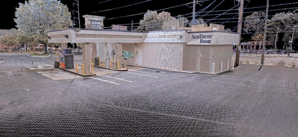 Laser Scanning and Topographic Survey | Back of Bank | SunTrust Bank